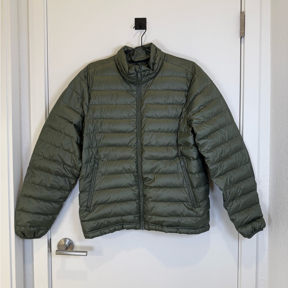 Quince Women's Lightweight Packable Down Puffer Jacket Loden Sz M - Picture 2 of 9